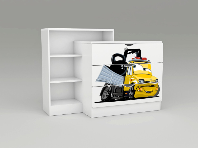 Becks komoda XXL DUO Truck žltý